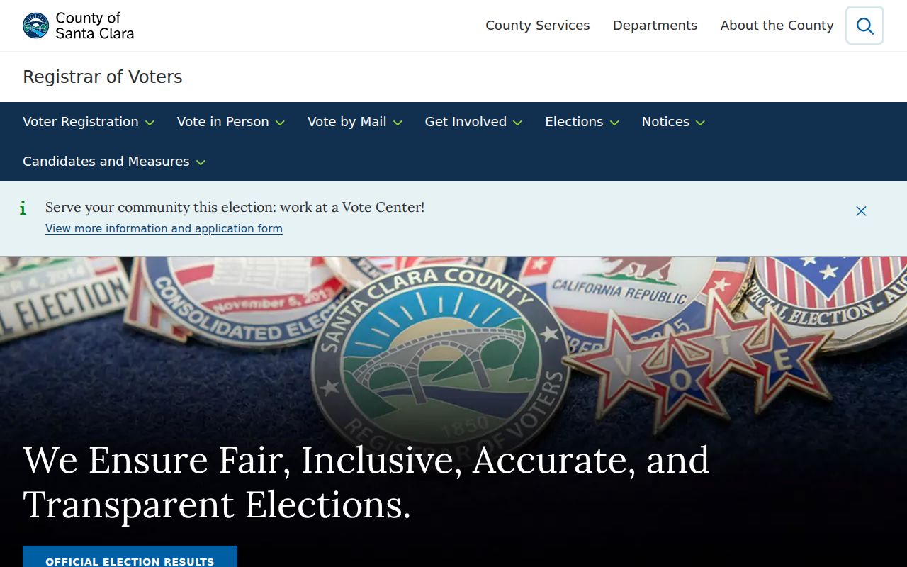 Morgan Hill neighbors view of the Santa Clara County Registrar of Voters