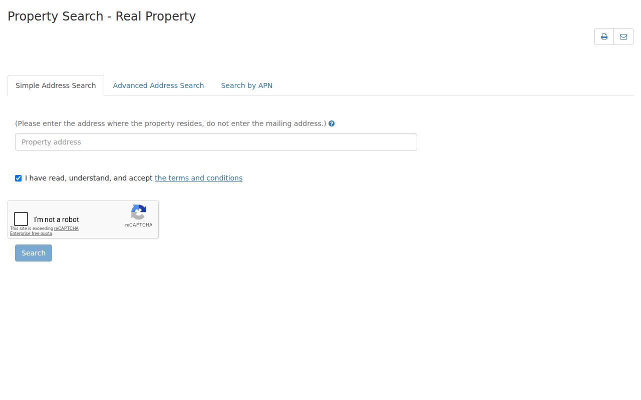 Morgan Hill street directory view of Santa Clara Assessor address and APN search