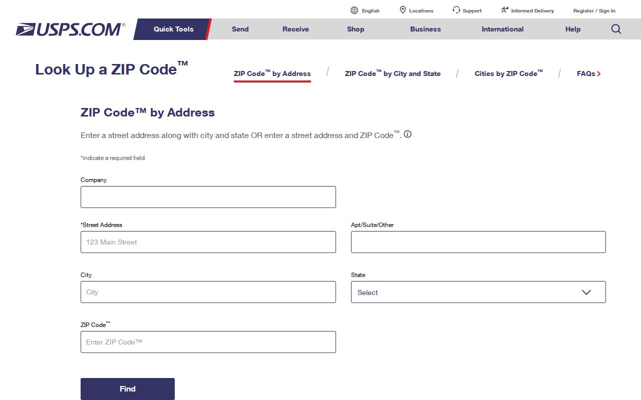 Morgan Hill ZIP code directory view of USPS address ZIP lookup
